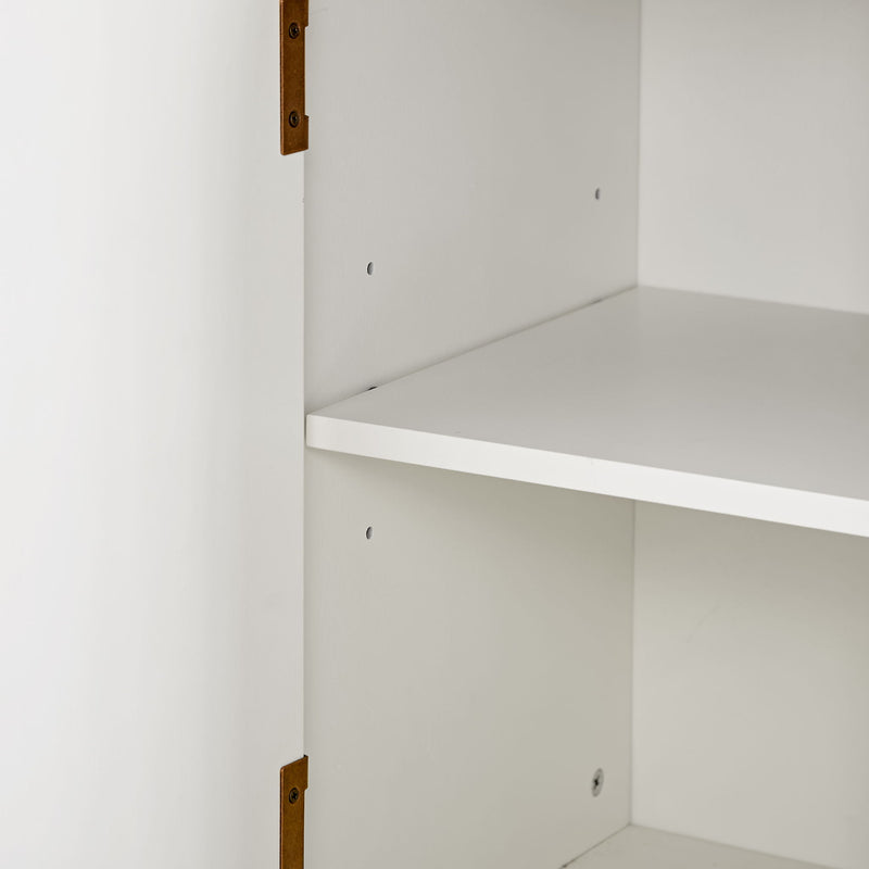 Floor Cabinet With Adjustable Shelf, Storage For Entryway