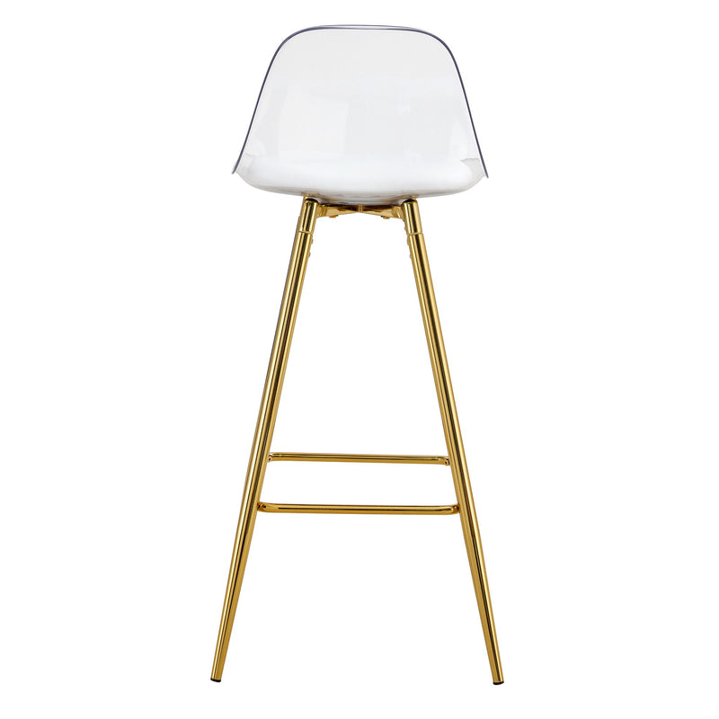 Stylish Upholstered Bar Chairs With Metal Leg