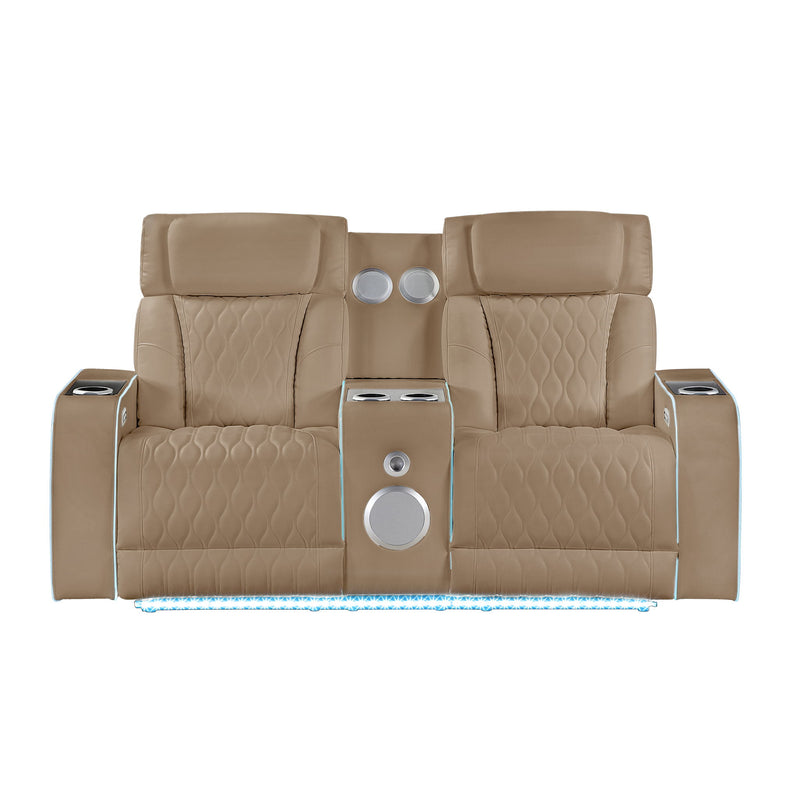 Electra - Power Reclining Set With Power Headrests, Massage And LED Lighting