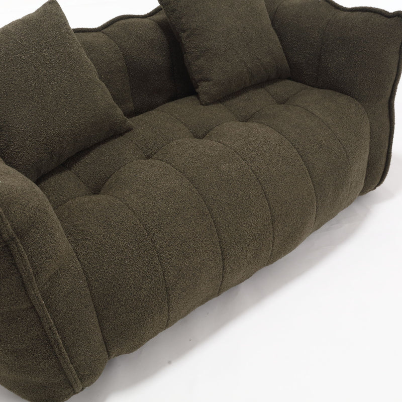 Cozy Beanbag Chair With High Resilience Foam Core For 2