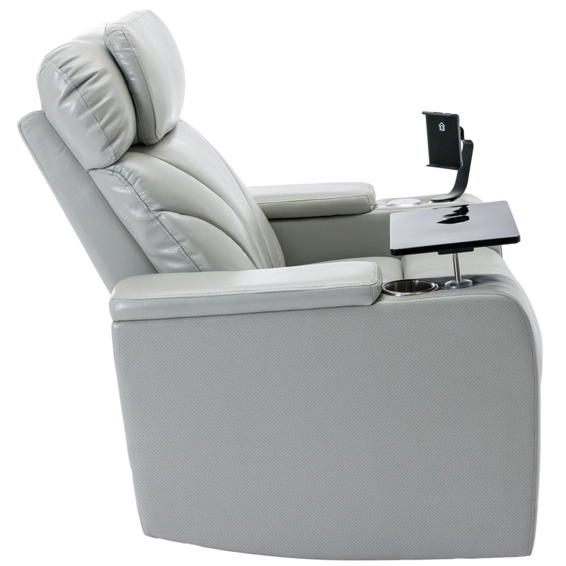 Power Motion Recliner Electric Power Recliner With USB Charging Port, Hidden Arm Storage, Convenient Cup Holder And tooth Speaker