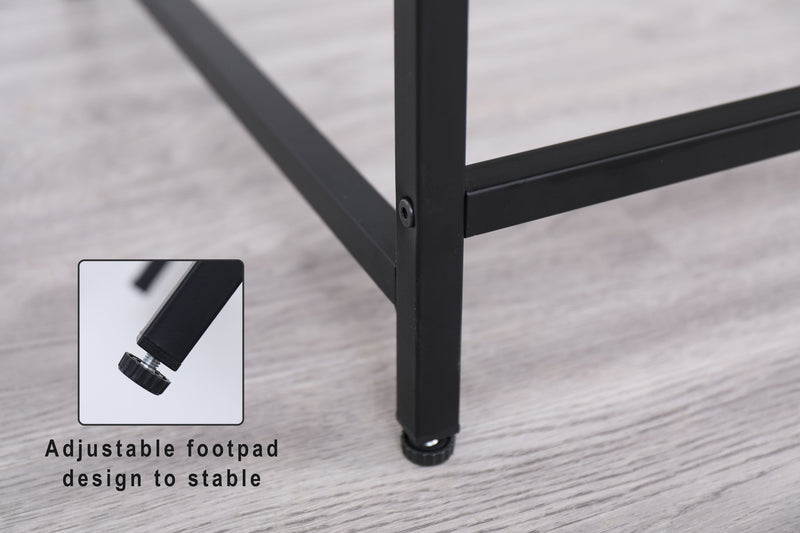Console Table Narrow Modern Entryway Table Small Behind Couch Table Skinny Sofa Table Hallway Table For Living Room - Black