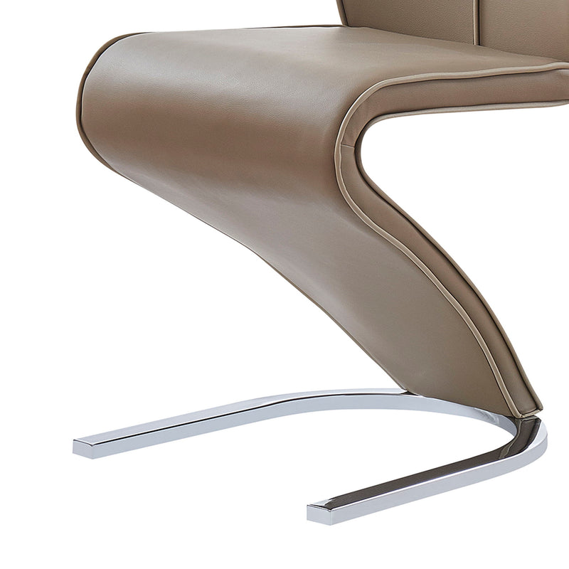Tony - Dining Chairs (Set of 2) - Brown / Beige