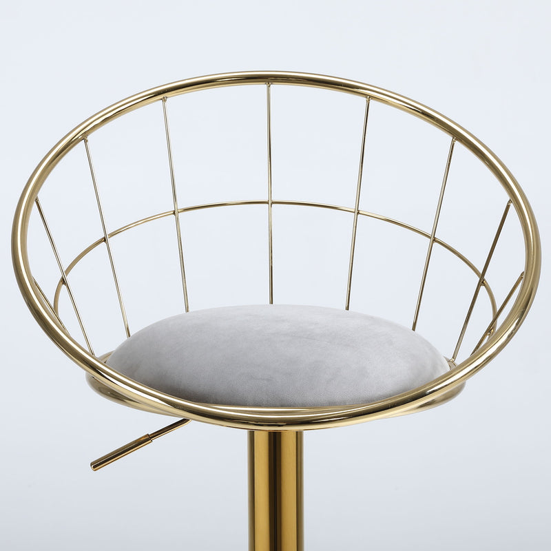Unique Design Bar Chair, 360 Degree Rotation, Adjustable Height, Suitable For Dining Room And Bar