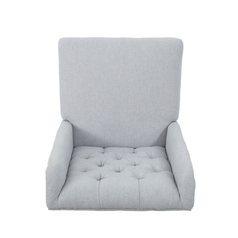 Sophisticated Tufted Dining Chair With High Back Design