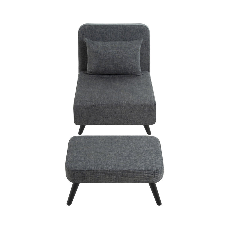 3 In 1 Foldable Chaise Lounge With Adjustable Backrest