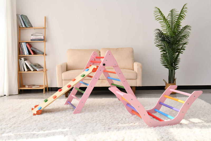 Gardenia - Pikler Triangle Set, Montessori Toddler Climbing Toys, 2 Piece