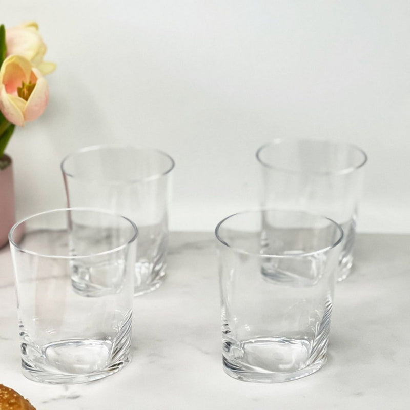 Oval Halo Acrylic Glasses (Set of 4)