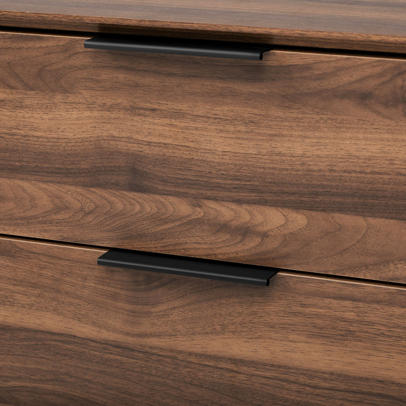 TV Stand, Media Console With 2 Doors, 2 Drawers & Storage Cabinet - Walnut