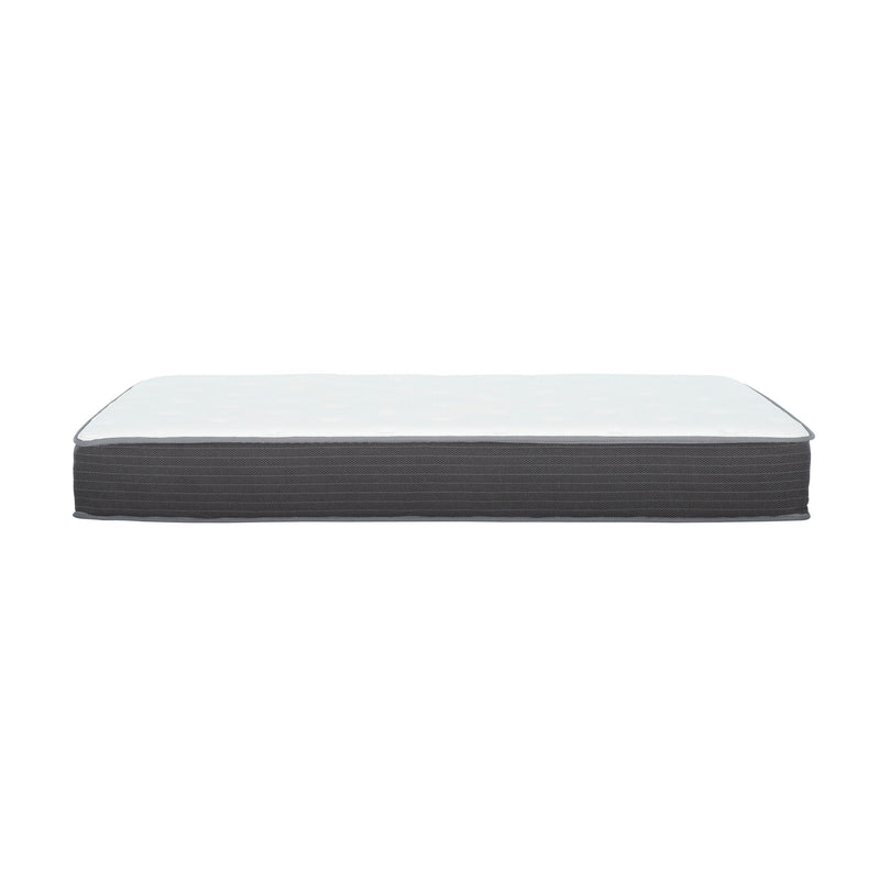 8" Pocket Spring Hybrid Bed In A Box Mattress, Soft Gel Memory Foam - Gray / White - Full