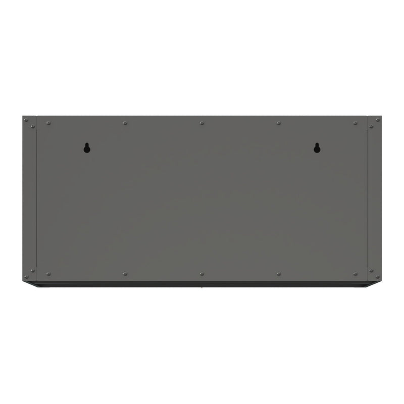 Heavy Duty, Metal Wall Mounted Tool Storage Cabinet Steel Metal Garage Storage Cabinet - Black / Gray