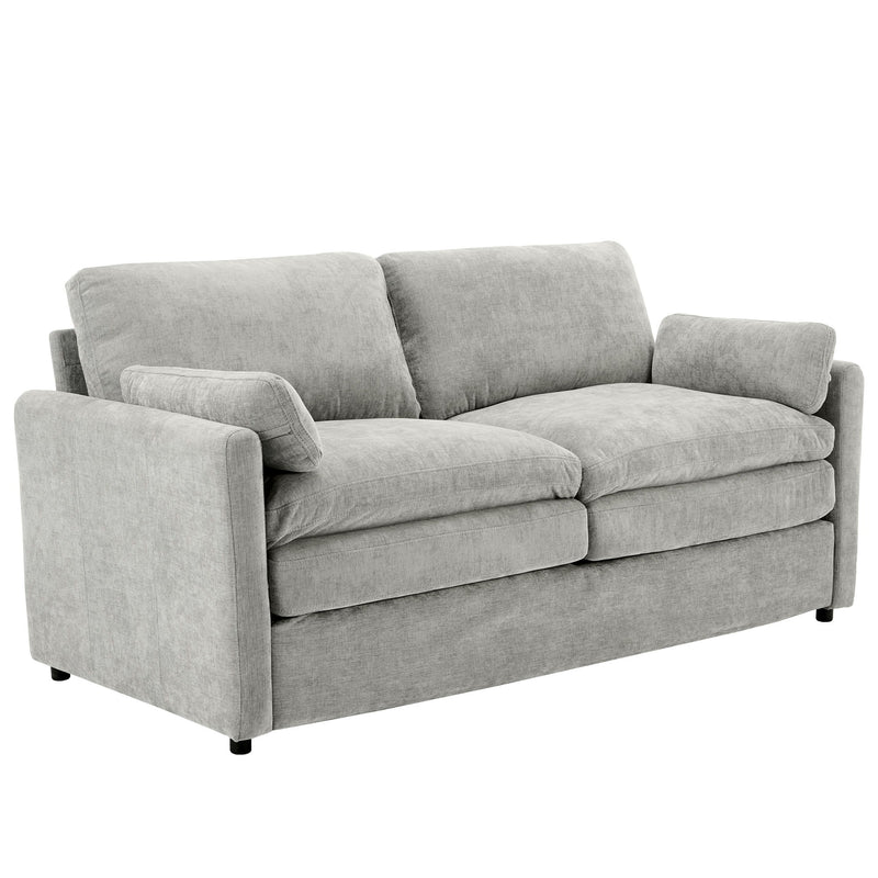 Cozy Upholstered Cushion Loveseat Sofa For Living Room