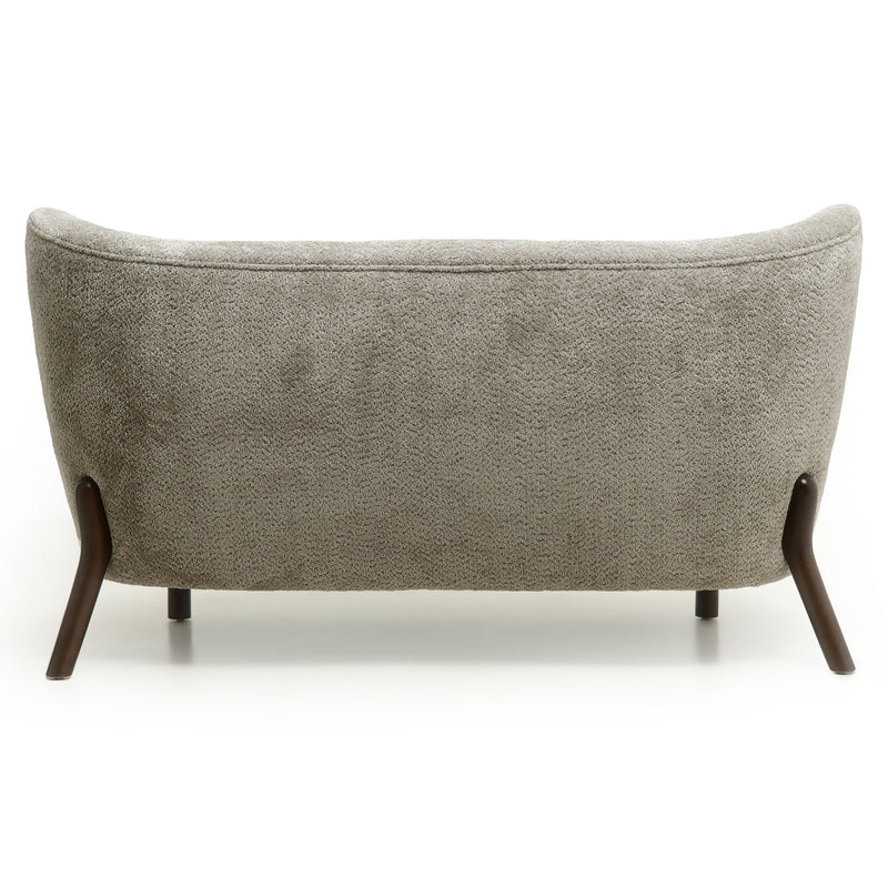 Nordic Chair Laid Back Loveseats With Curved Backres, No Armrests