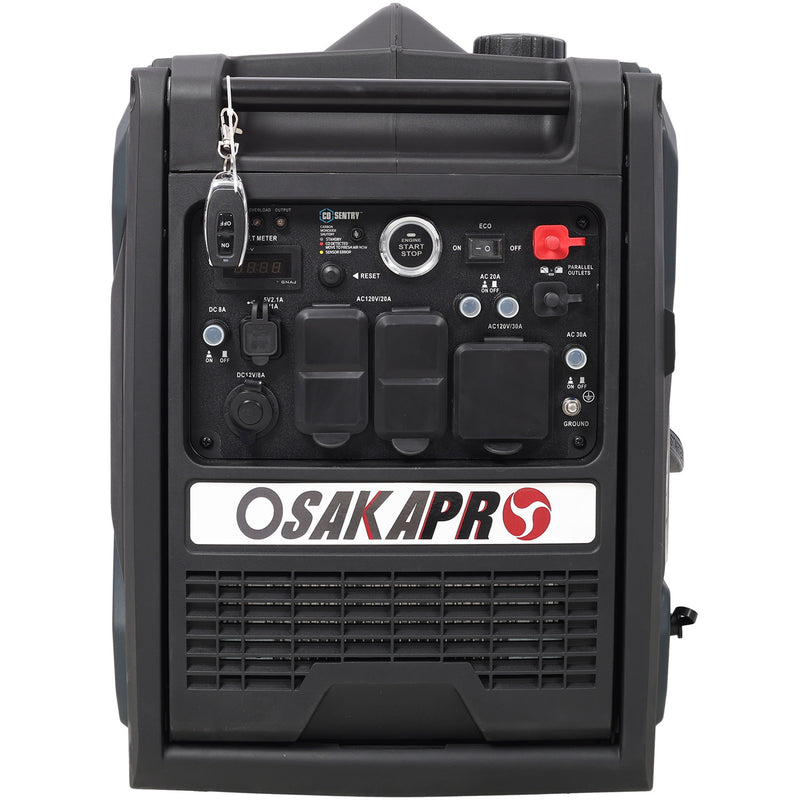 Super Quiet Inverter Generator 5.5Kw Portable Dual Fuel Electric & Remote Start Aluminium