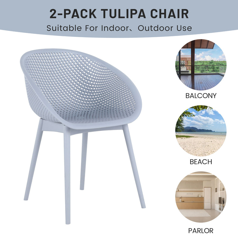 2 Pack Lounge Chair Set & Folding Square Table
