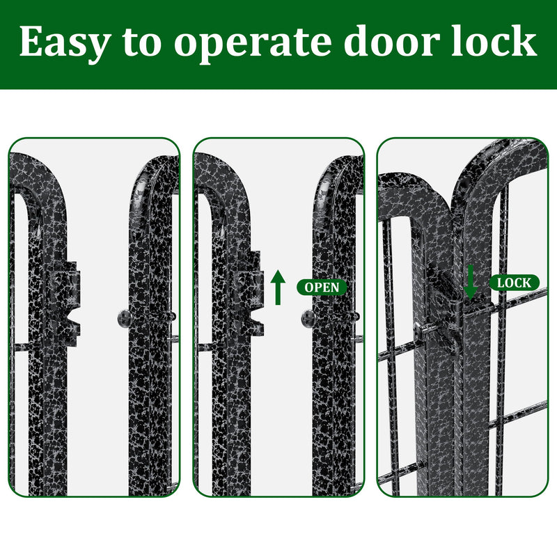 Heavy Duty Dog Playpen Outdoor 16 Piece Panels - Snow Leopard