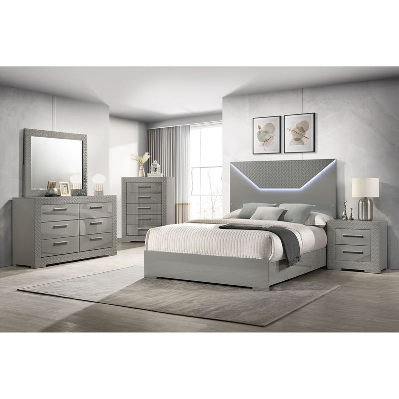 Pierce - Panel Bed LED Headboard