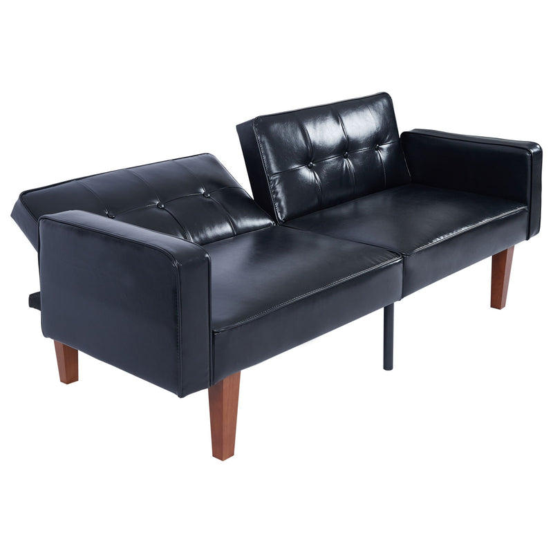 3 Position Split Back Futon Sofa Bed For Living Room