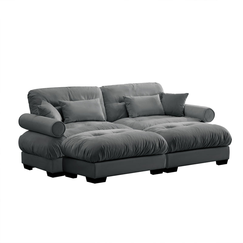 Super Comfort Oversized Modular Sectional Sofa With Movable Ottoman