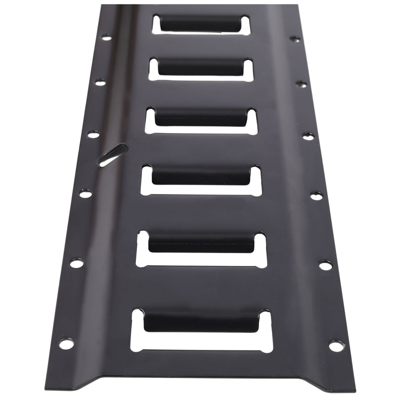 18 Pieces E Track Tie-Down Rail Kit For Trucks, Vans, And Garages With O-Ring Anchors And Ratchet Straps - Black