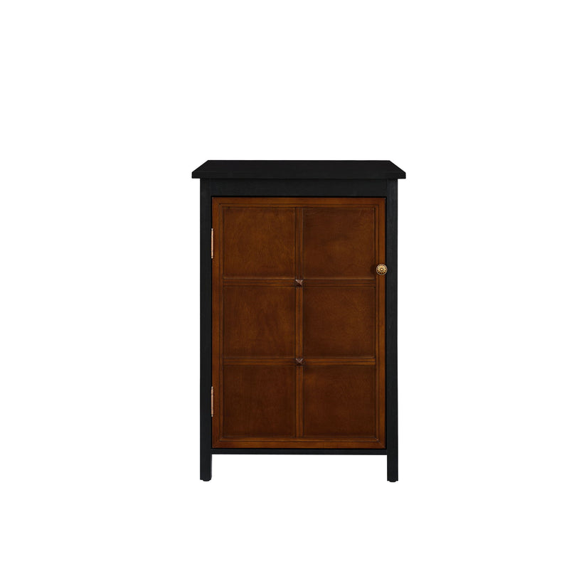Floor Cabinet With Doors & Adjustable Shelf, Storage Cabinet For Entryway