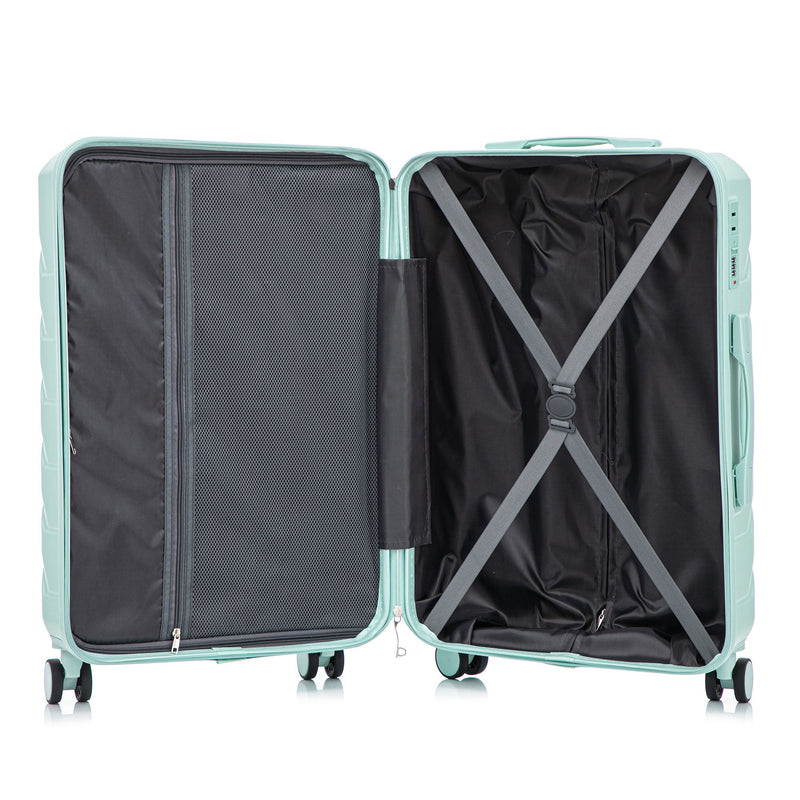 3 Pieces Set 20" / 24" / 28" Spinner Wheel Luggage With Combination Lock