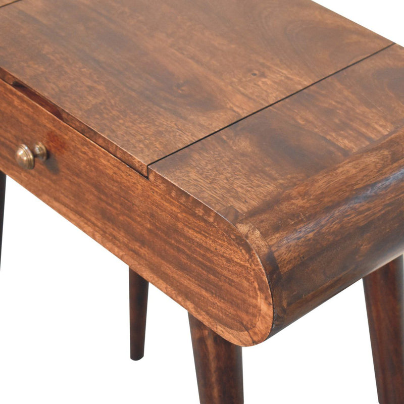 Mini Dressing Table With Foldable Mirror