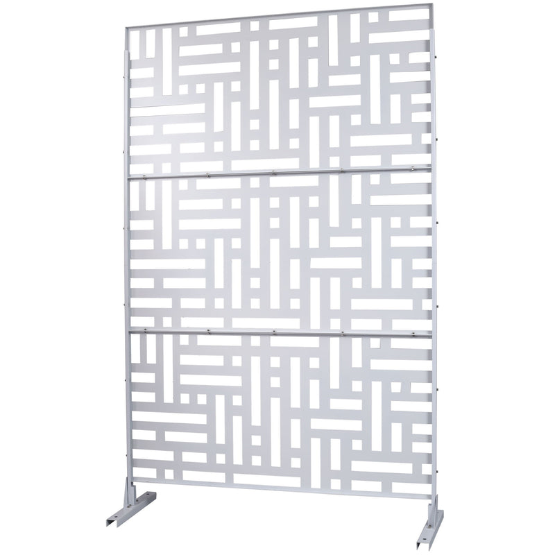 Decorative Freestanding Metal Privacy Screen For Indoor & Outdoor Use