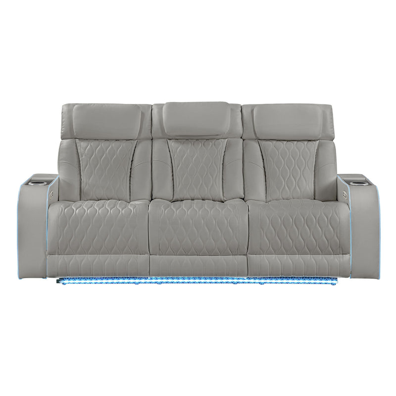 Electra - Power Reclining Set With Power Headrests, Massage And LED Lighting