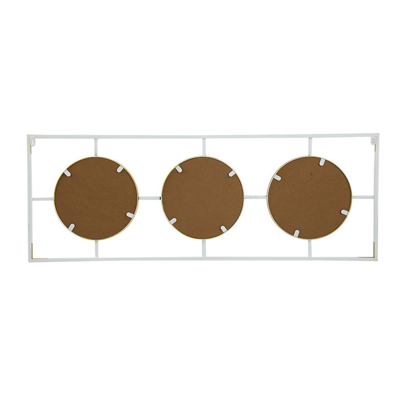 3 Mirror Piece Wall Mirror InRectangular Frame, Home Wall Decor For Bedroom Living Room