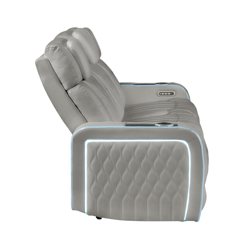 Electra - Power Reclining Set With Power Headrests, Massage And LED Lighting