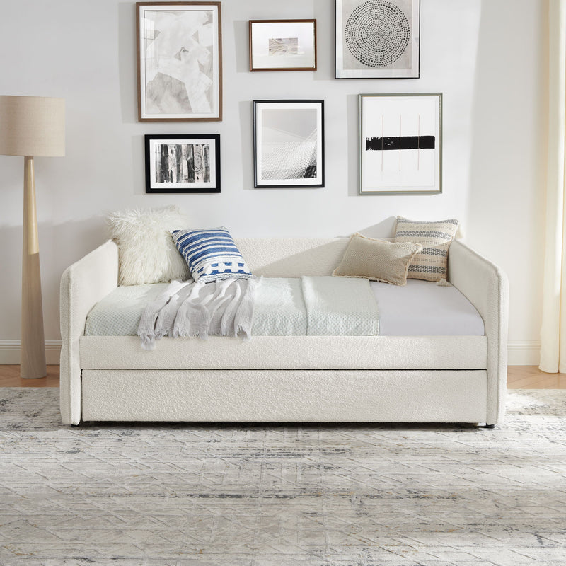 Upholstered Daybed With Pop Up Trundle