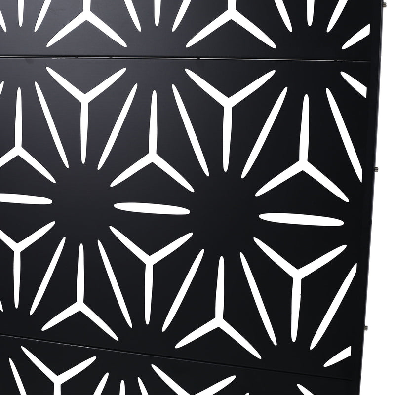Outdoor & Indoor Metal Privacy Screen, Freestanding Decorative Panels