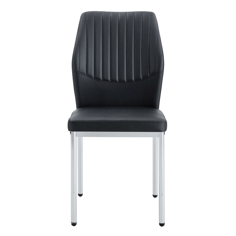 Luxury Simple High Resilience Dining Chair With Metal Legs