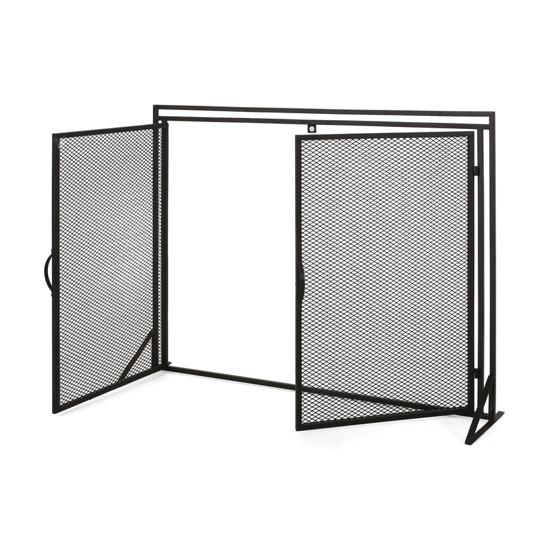 Samantha - Iron Fireplace Screen 2 Door Design