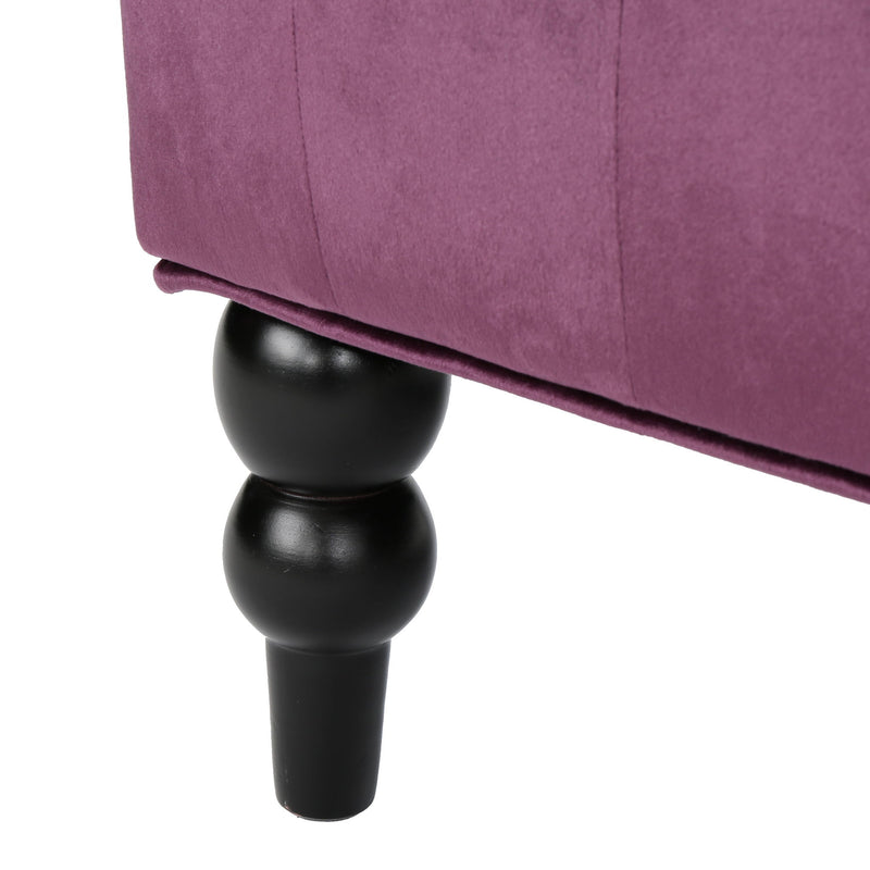 Nurturing - Upholstered Loveseat With Wing Back And Diamond Tufting