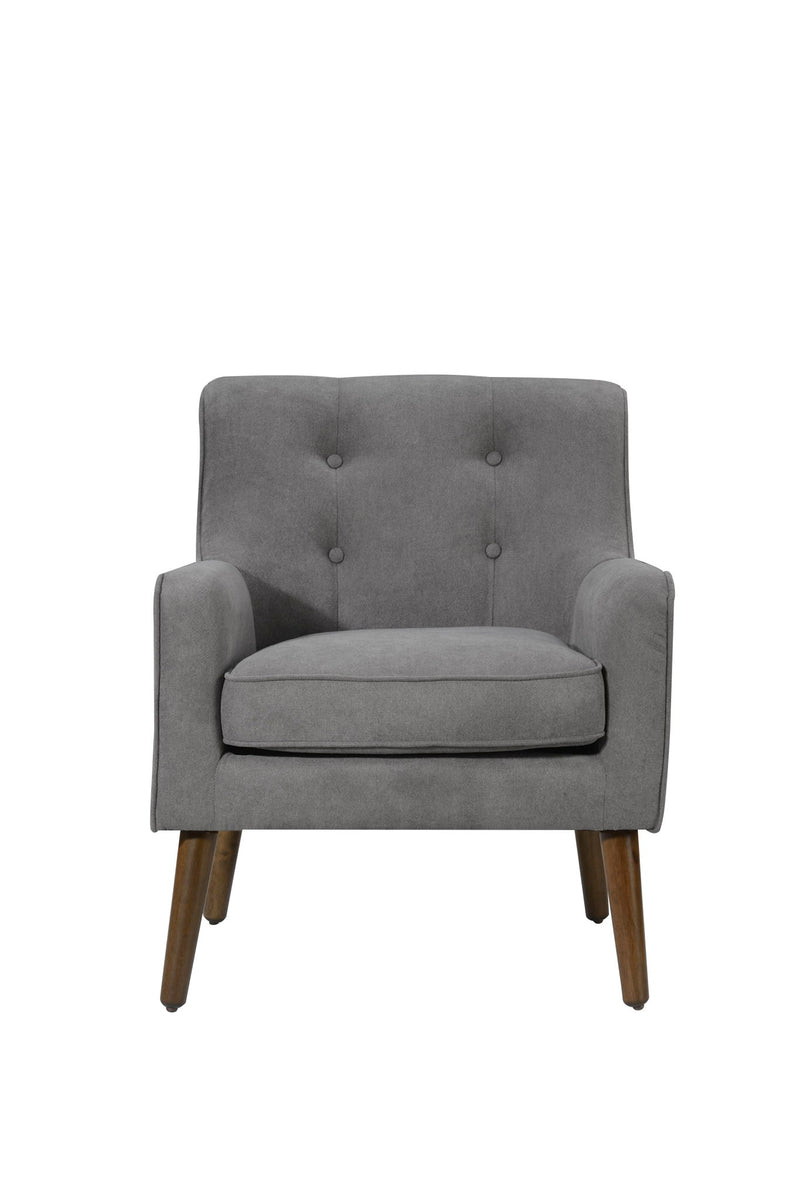 Ryder - Mid Century Modern Woven Fabric Tufted Armchair