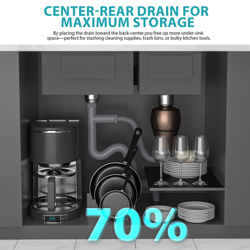 Topmount Drop In Kitchen Sink With Double Bowl Design