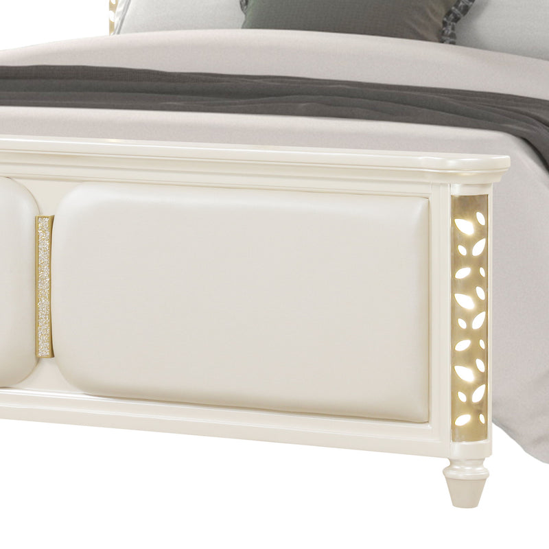 Cinderella - Queen Upholstered Bed - Beige