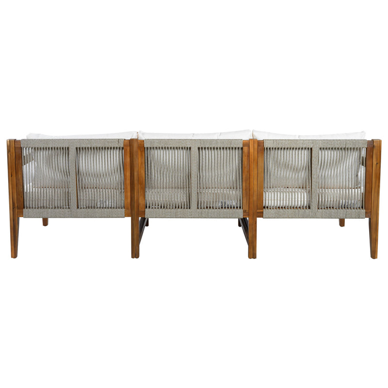 3 Piece Outdoor Sectional Sofa Set