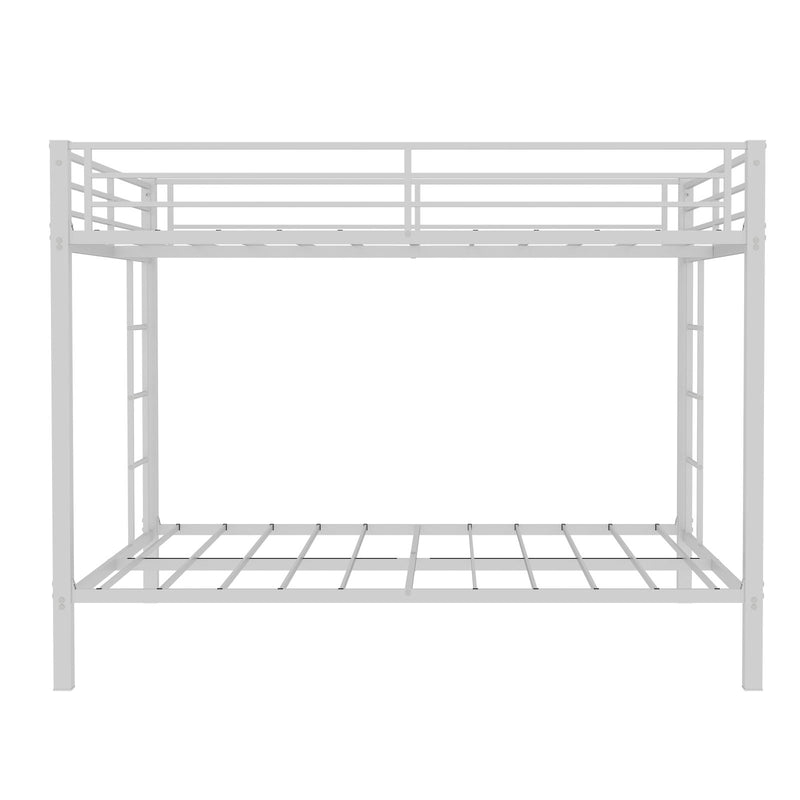 Bunk Bed For Kids, Convertible Frame With Ladders & Guardrail