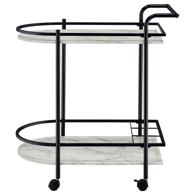 Serving Cart With Wine Rack