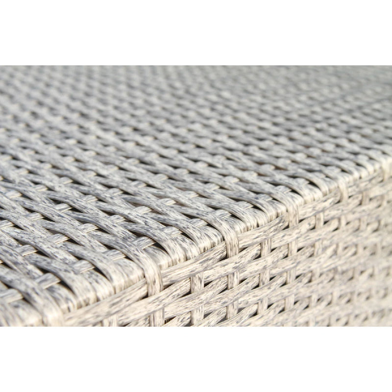 Wicker Outdoor Sectional With Weather Resistant Cushions And Table