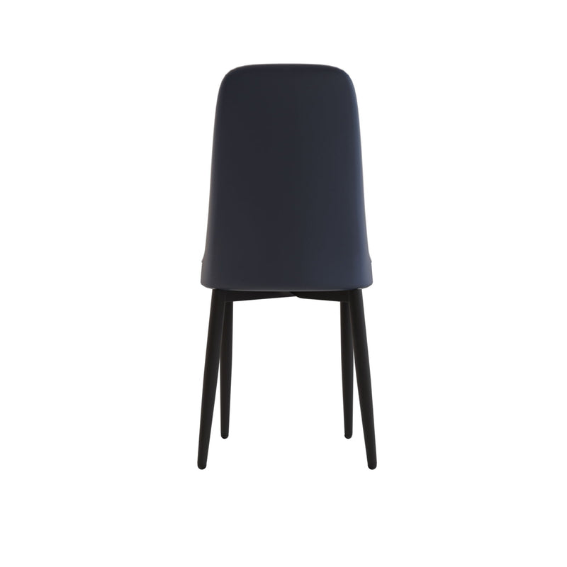 Modern Dining Chair With Cushions And Metal Legs