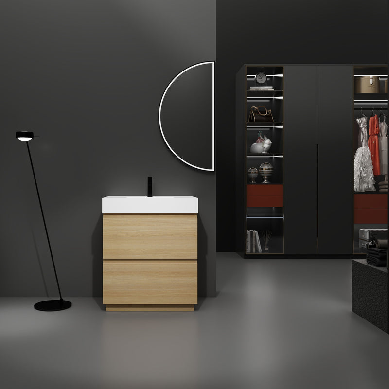 Modern Freestanding Bathroom Vanities With Single Sink Combo