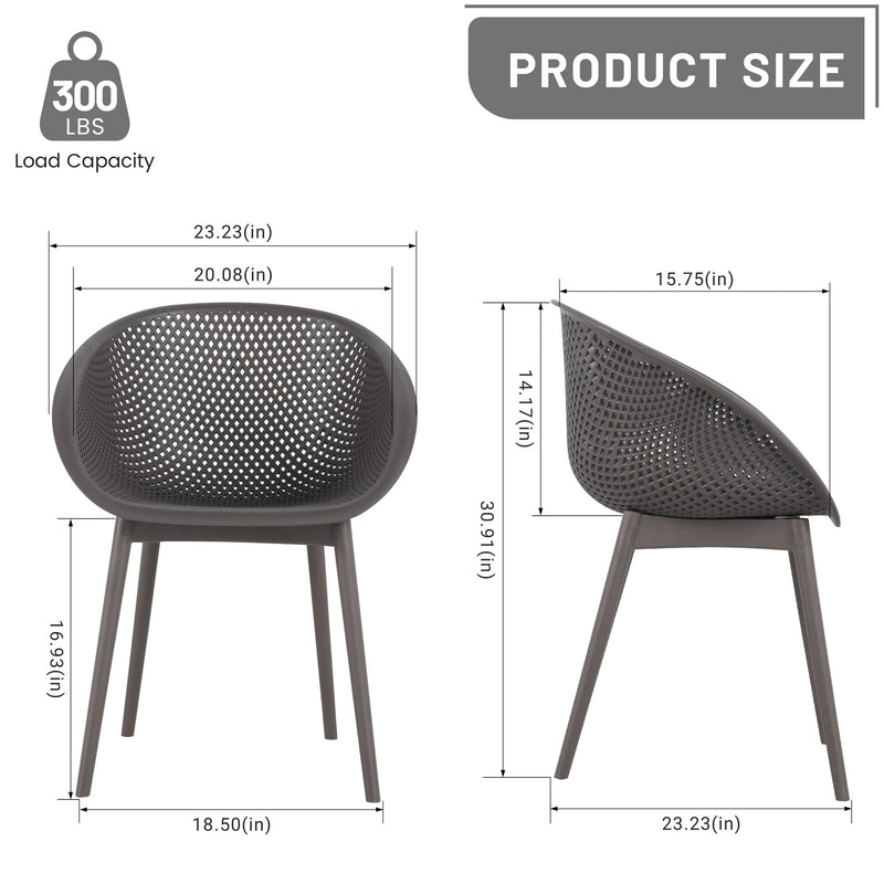 2 Pack Lounge Chair Set & Folding Square Table