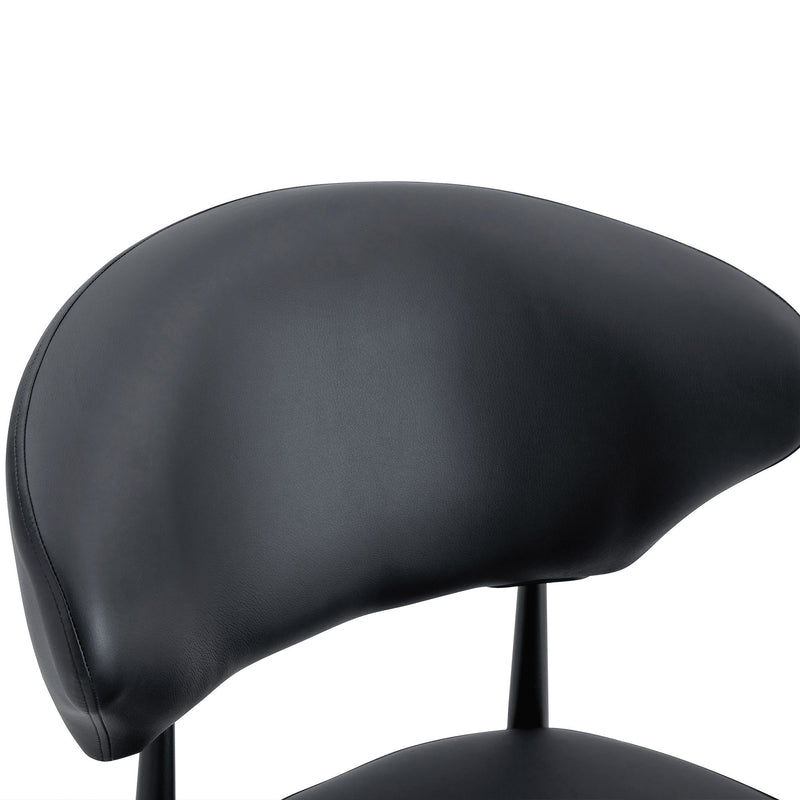 Minimalist Ergonomic Dining Chair With Curved Backres (Set of 4)