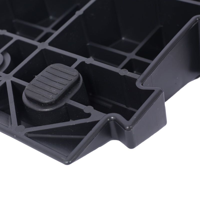 Heavy Duty Plastic 4" High Portable Automotive Curb Ramp For Cars & Wheelchairs Interlocking Design - Black