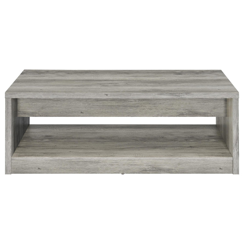 Nuberg - 2 Drawer Coffee Table Rectangular Design - Gray