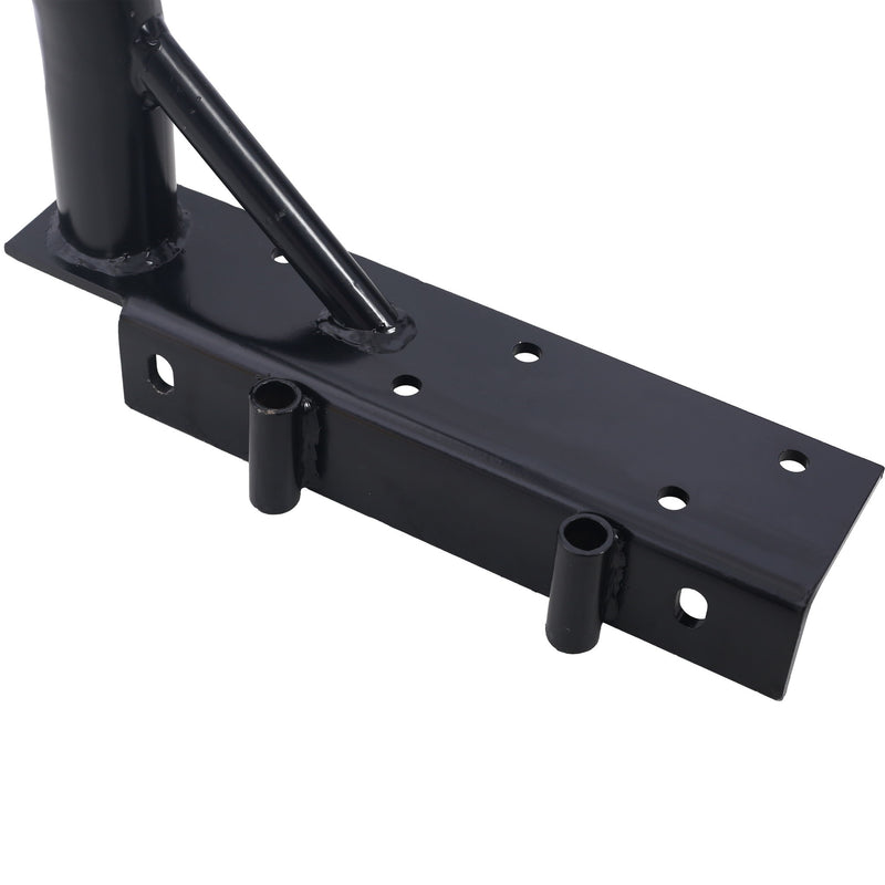 Heavy Duty Extendable Steel Truck Ladder Rack (Set of 2) - Black